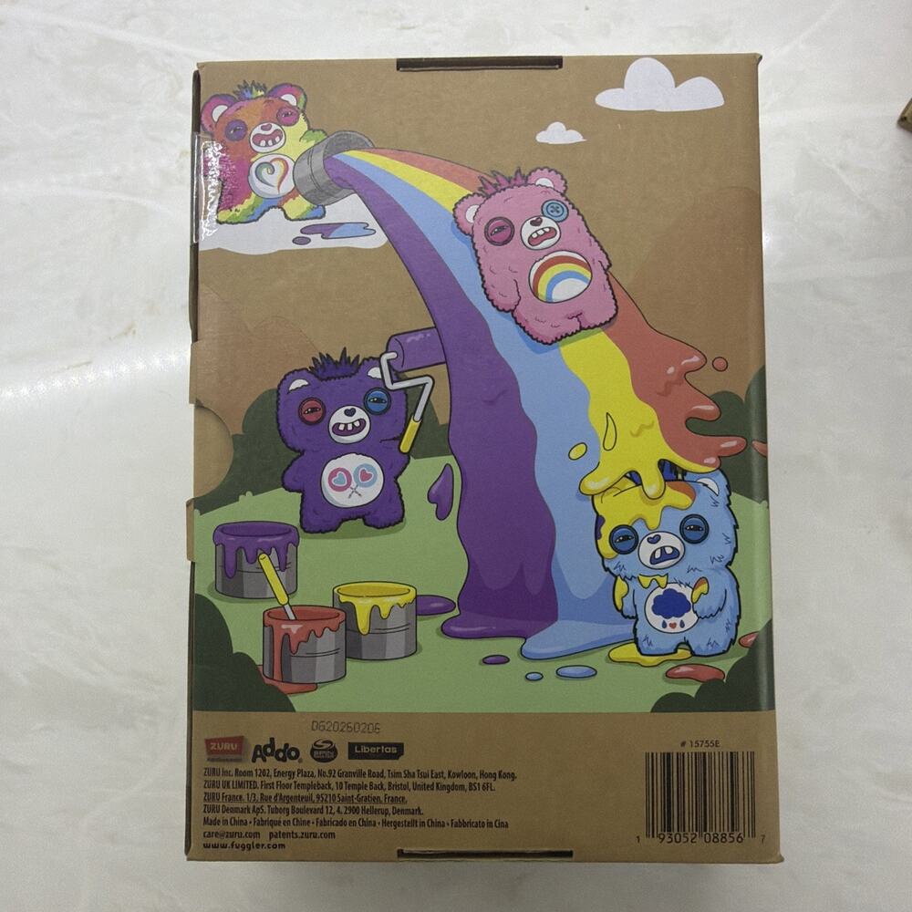 Fuggler X Care Bears Set Of 3 (Cheer Share & Grumpy) 9ich Ugly Plush Dolls - Picture 4 of 8
